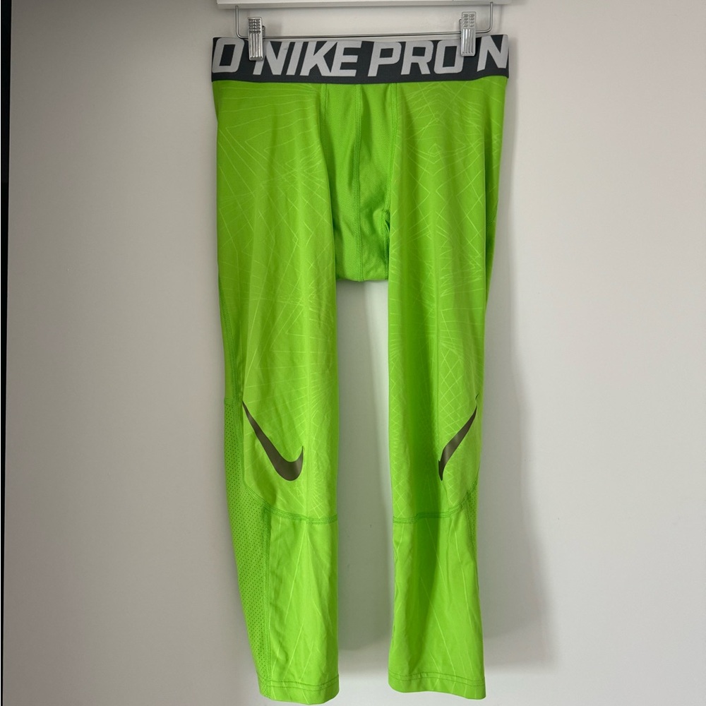 Nike Pro Bright Green Leggings